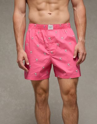 AEO Men's Snoopy Valentine's Day Poplin Pocket Boxer Short