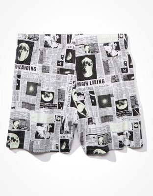 Мужские брюки American Eagle AEO Newspaper Stretch Boxer Short — фото 4