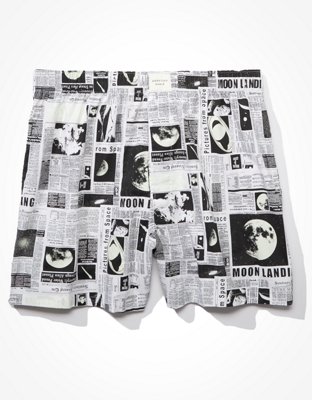 Мужские брюки American Eagle AEO Newspaper Stretch Boxer Short — фото 3