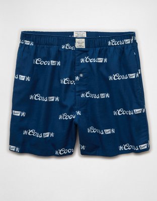 AEO Men's Coors Banquet Flannel Boxer Short | American Eagle