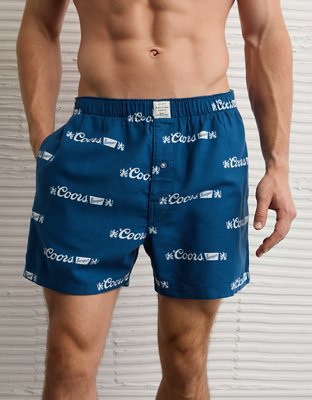 AEO Men's Coors Banquet Flannel Boxer Short