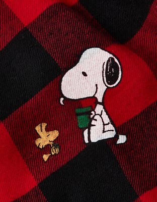 AEO Snoopy Flannel Pocket Boxer