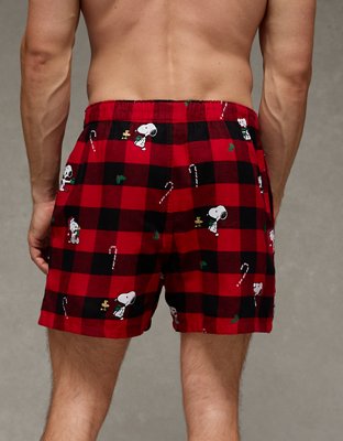 AEO Snoopy Flannel Pocket Boxer