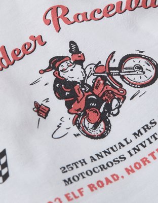 Caleçon boxeur classique extensible père Noël à moto AEO