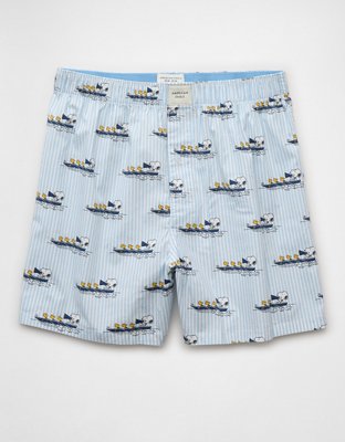 Caleçon boxeur extensible Snoopy en bateau pour hommes AEO
