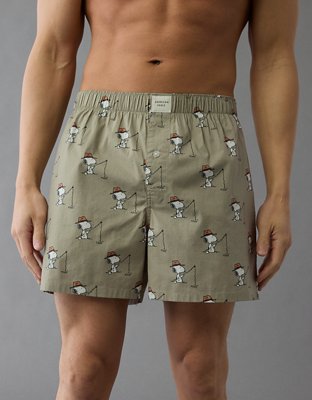 AEO Men's Snoopy Fishing Stretch Boxer Short AE