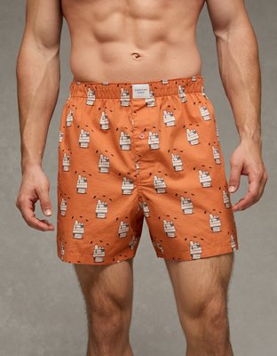 【ameri】UND TWEED BOXER SHORTS Ｓサイズ AEO Snoopy Cobweb Boxer Short | American Eagle