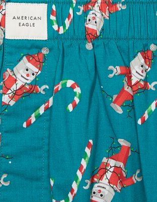 Мужские брюки American Eagle AEO Xmas Robot Stretch Boxer Short — фото 5