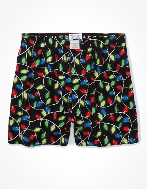 Мужские брюки American Eagle AEO Xmas Lights Flannel Boxer Short