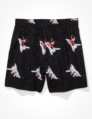 Мужские брюки American Eagle AEO Rocket Santa Stretch Boxer Short — фото 4