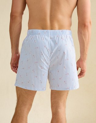 Трусы-боксеры AEO Cane для мужчин, хлопок-стрейч — American Eagle, цвет: Белый — фото 2
