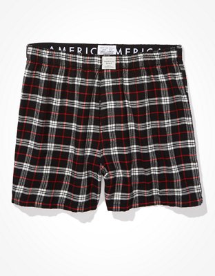 Мужские брюки American Eagle AEO Plaid Flannel Boxer Short — фото 3