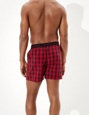 Aeo Plaid Stretch Boxer Short