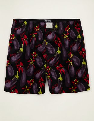 AEO Men's Eggplant Stretch Cotton Boxer Short