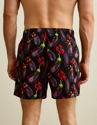 AEO Men's Eggplant Stretch Cotton Boxer Short