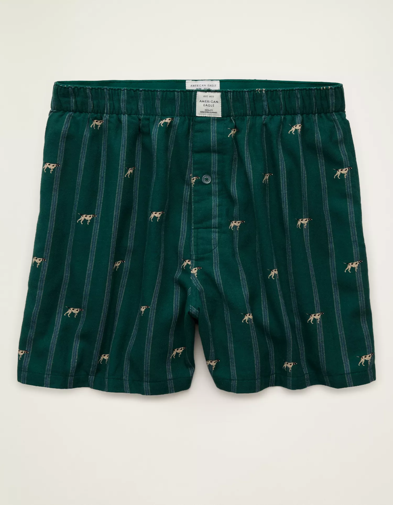 AEO Men's Flannel Pocket Boxer Short - thumbnail 3