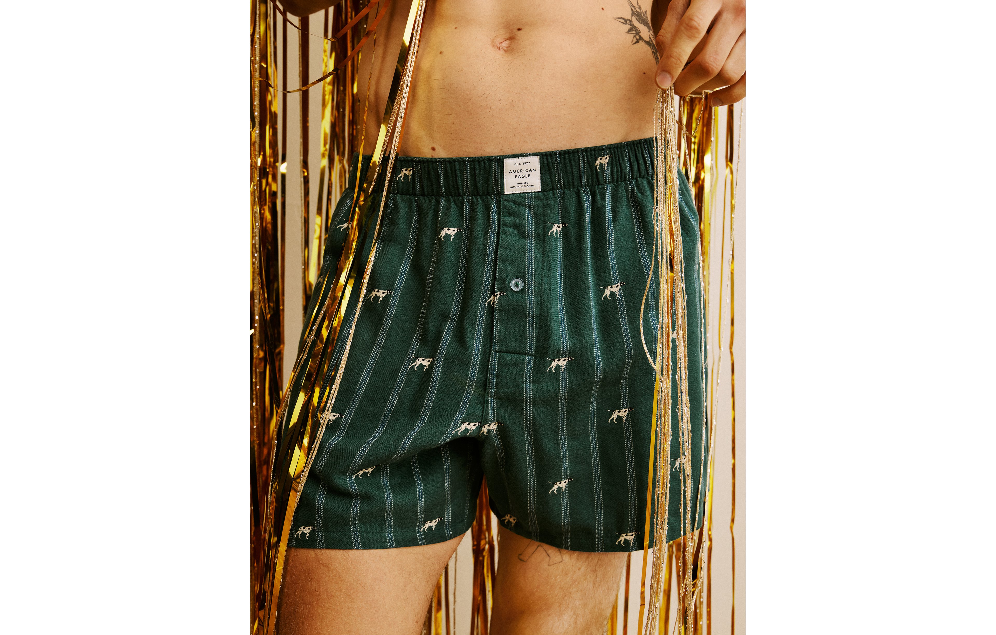 AEO Men's Flannel Pocket Boxer Short