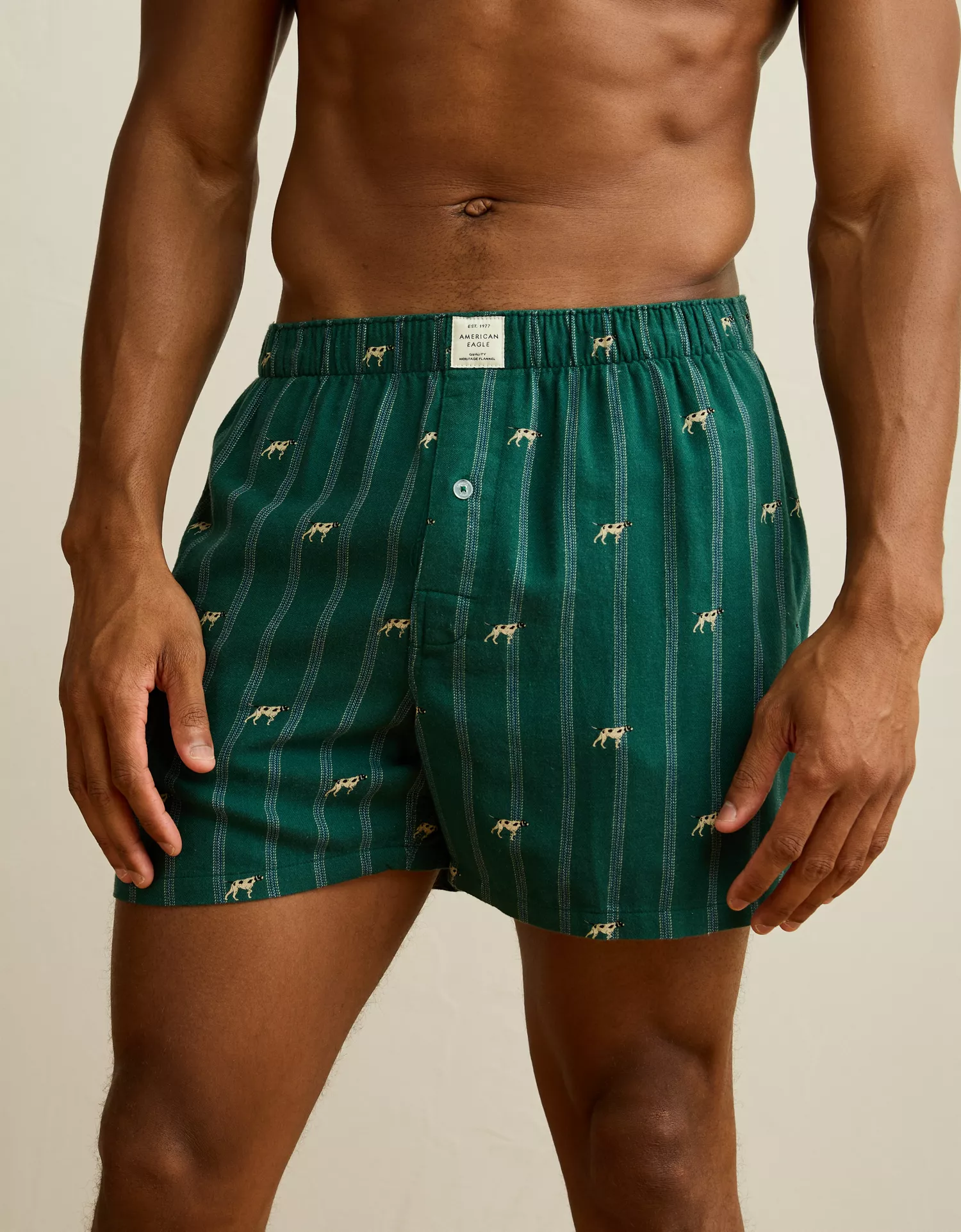 AEO Men's Flannel Pocket Boxer Short