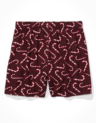 Мужские брюки American Eagle AEO Candy Canes Flannel Boxer Short — фото 4
