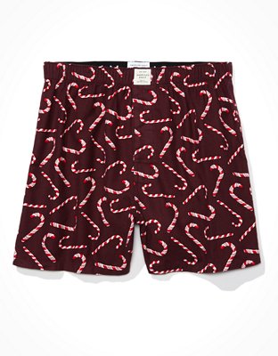 Мужские брюки American Eagle AEO Candy Canes Flannel Boxer Short — фото 3