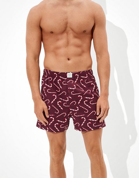 Мужские брюки American Eagle AEO Candy Canes Flannel Boxer Short