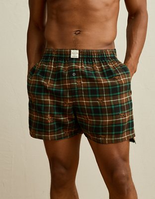 AEO Men's Flannel Pocket Boxer Short