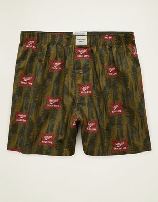 AEO Men's Miller High Life Stretch Cotton Boxer Short