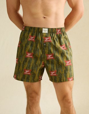AEO Men's Miller High Life Stretch Cotton Boxer Short