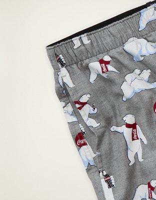 AEO Men's Coca Cola Flannel Pocket Boxer Short