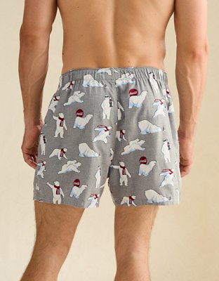 AEO Men's Coca Cola Flannel Pocket Boxer Short