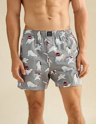 AEO Men's Coca Cola Flannel Pocket Boxer Short
