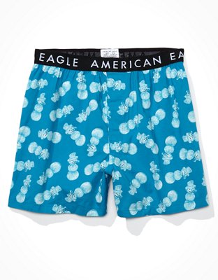 Мужские брюки American Eagle AEO Icy Snowmen Stretch Boxer Short — фото 3