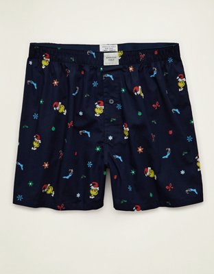 AEO Men's Grinch Stretch Cotton Boxer Short