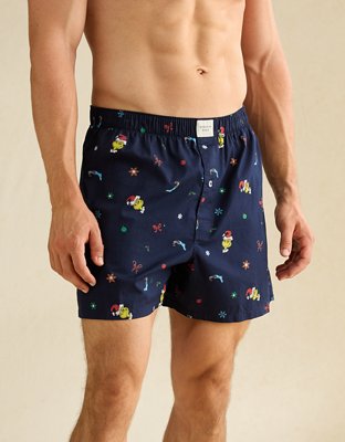 AEO Men's Grinch Stretch Cotton Boxer Short