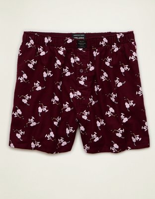 AEO Men's Snoopy Flannel Pocket Boxer Short