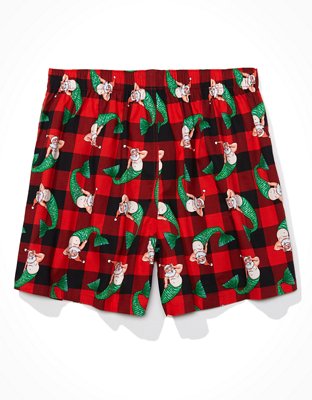 Мужские брюки American Eagle AEO Santa Mermen Stretch Boxer Short — фото 4