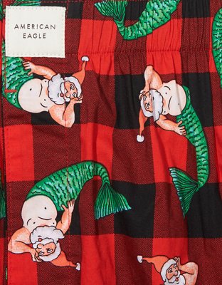 Мужские брюки American Eagle AEO Santa Mermen Stretch Boxer Short — фото 5