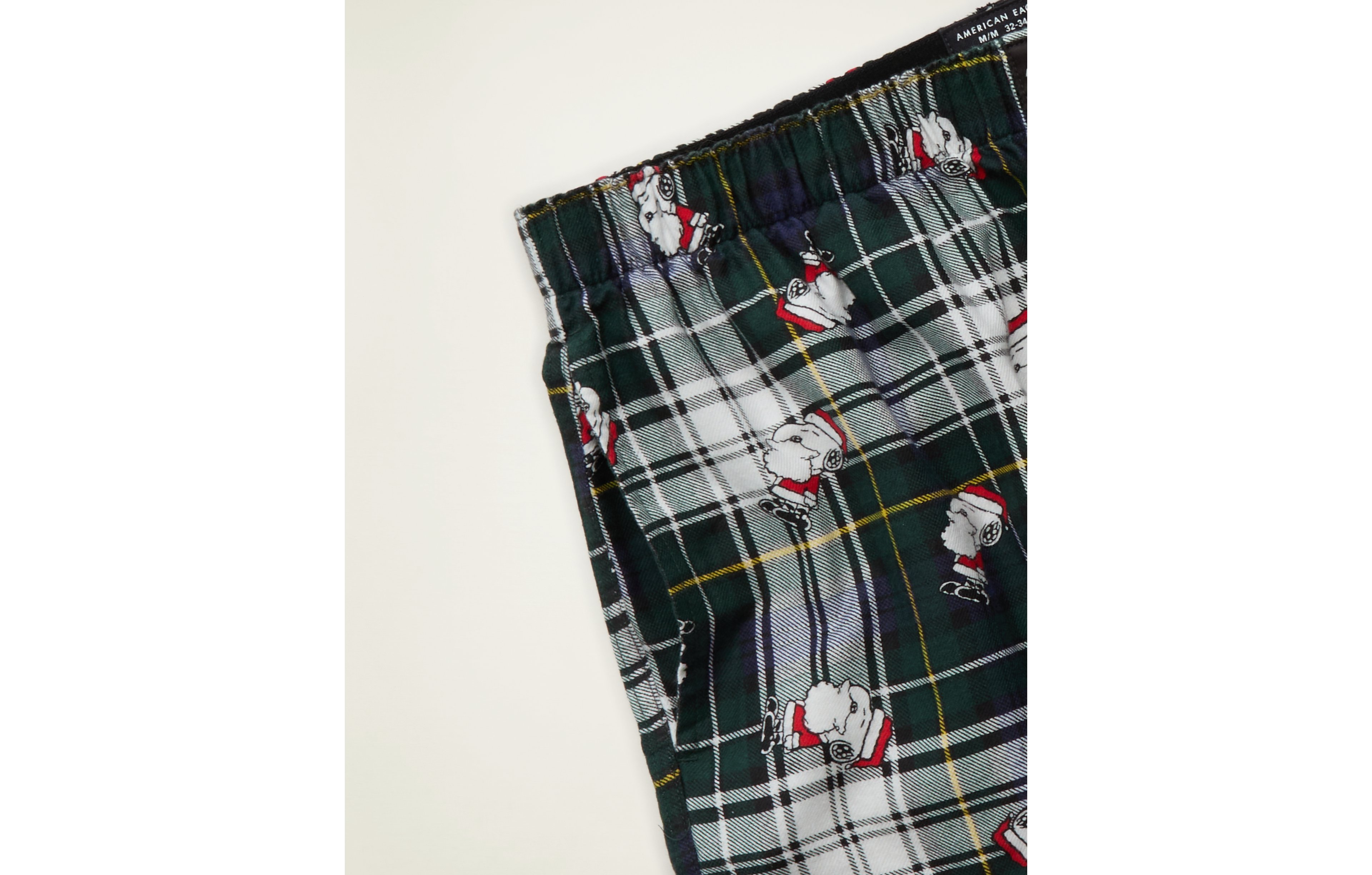 AEO Men's Snoopy Flannel Pocket Boxer Short