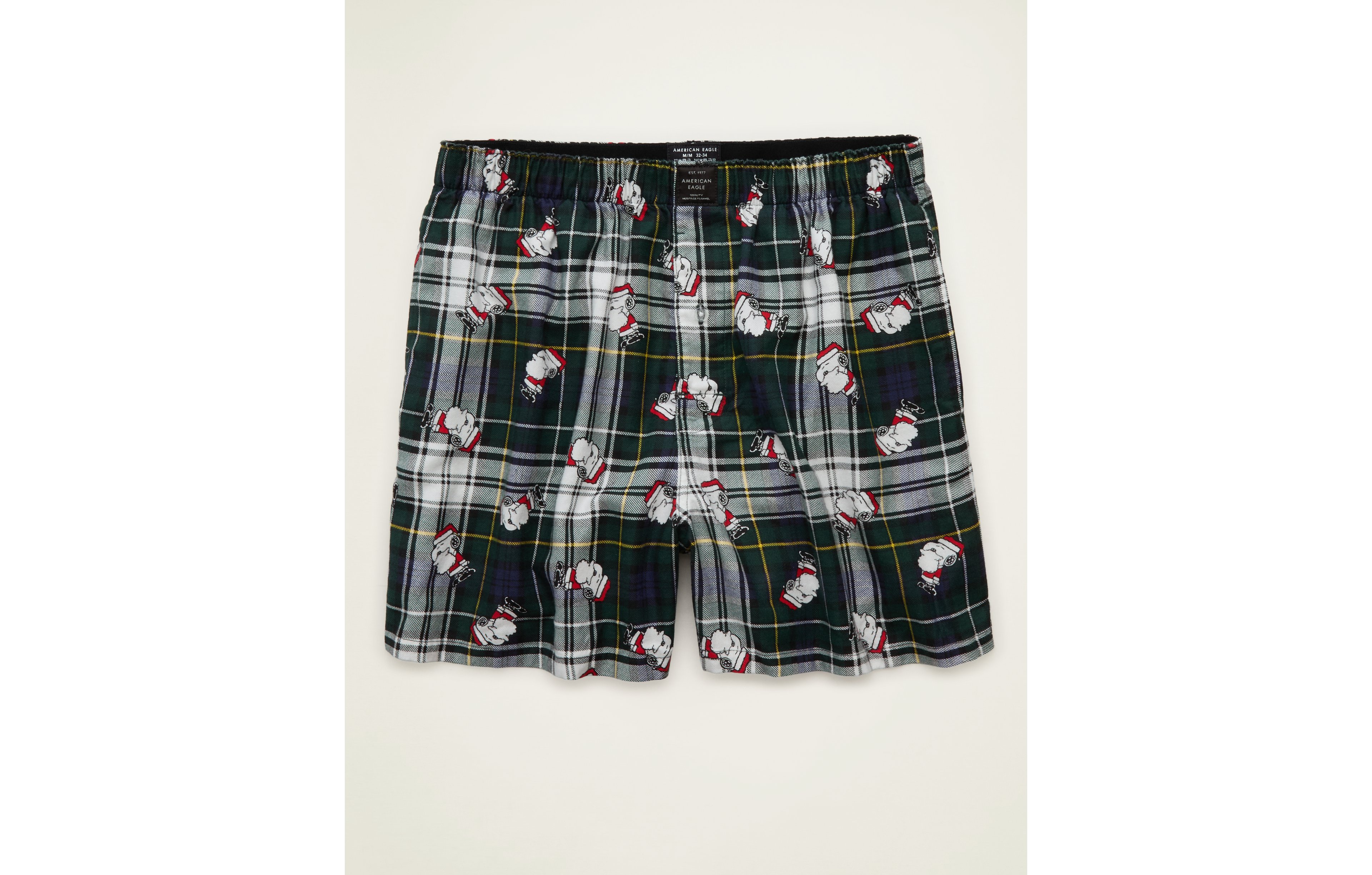 AEO Men's Snoopy Flannel Pocket Boxer Short