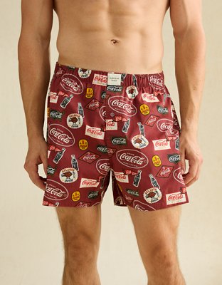 AEO Men's Coca-Cola Stretch Cotton Boxer Short