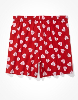 Мужские брюки American Eagle AEO Painted Hearts Stretch Boxer Short — фото 4