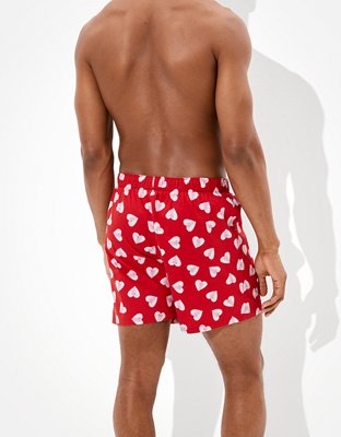 Мужские брюки American Eagle AEO Painted Hearts Stretch Boxer Short — фото 2