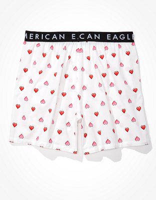 Мужские брюки American Eagle AEO Digital Hearts Stretch Boxer Short — фото 4