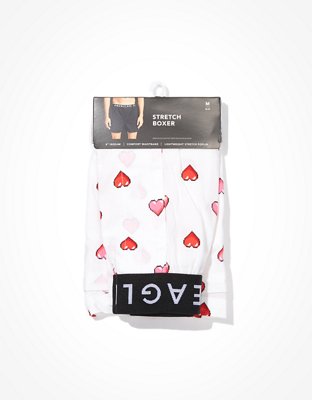 Мужские брюки American Eagle AEO Digital Hearts Stretch Boxer Short — фото 5