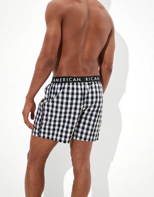 Мужские брюки American Eagle AEO Plaid Stretch Boxer Short — фото 2