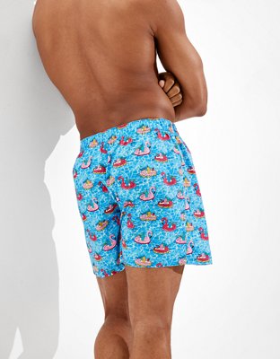 Мужские брюки American Eagle AEO Mermaid Floats Stretch Boxer Short — фото 2