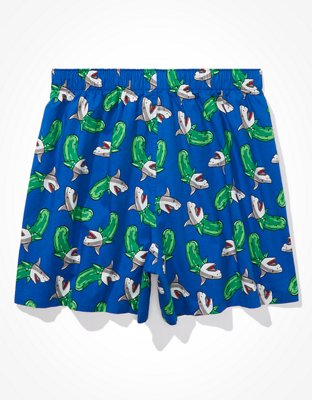 Мужские брюки American Eagle AEO Shark Pickles Stretch Boxer Short — фото 4