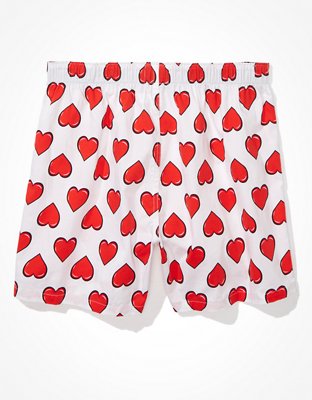 Мужские брюки American Eagle AEO Bubble Hearts Stretch Boxer Short — фото 4
