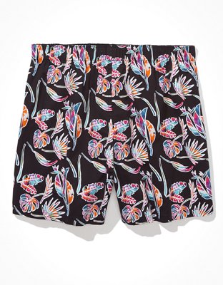 Мужские брюки American Eagle AEO Tropical Palm Stretch Boxer Short — фото 4