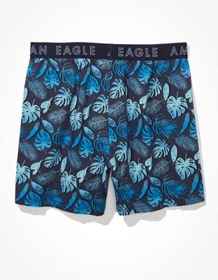 Мужские брюки American Eagle AEO Palm Print Stretch Boxer Short — фото 4